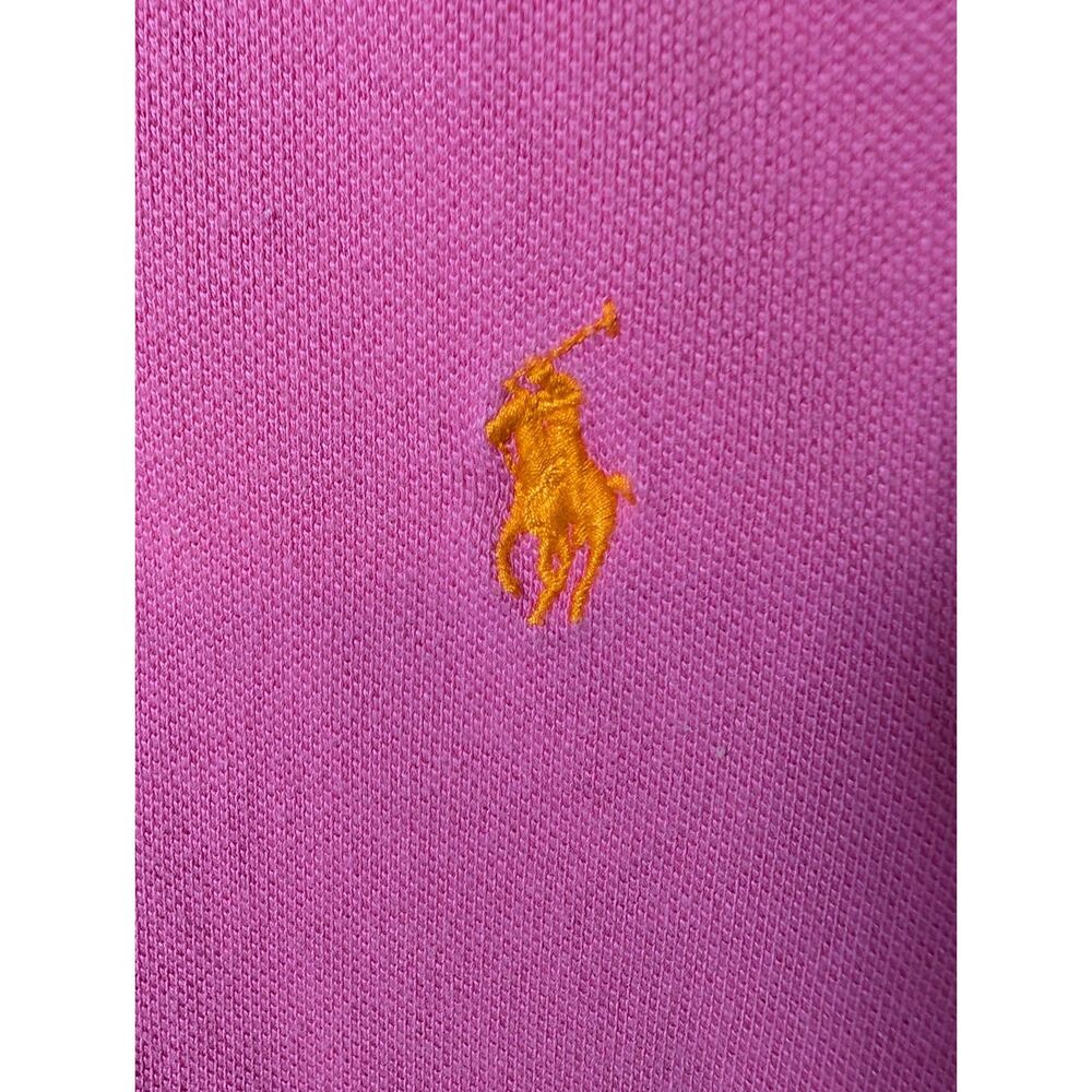 CLEARANCE! Polo Ralph Lauren Pink Classic Fit Polo Shirt Men's Large 100% Cotton - Picture 4 of 6